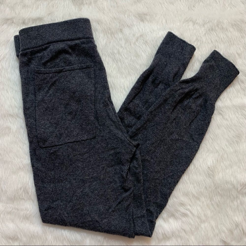 Johnny Was Maya Cashmere Joggers Cuffed Sweater Sweat Pants Gray Size XS